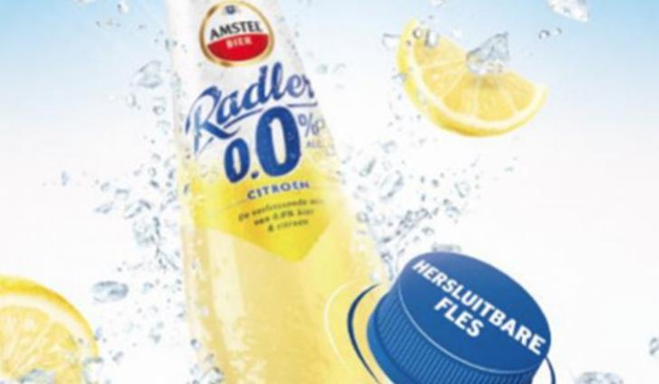 Amstel komt met hersluitbare Radlerflessen